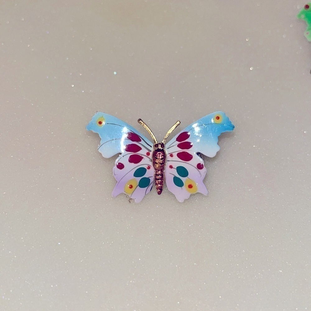 Vintage Butterfly Scatter Pin set of 2 Deadstock - Picture 2 of 4